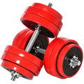 Adjustable Dumbbell Set, 66lbs Convertible to Barbell Weight Set