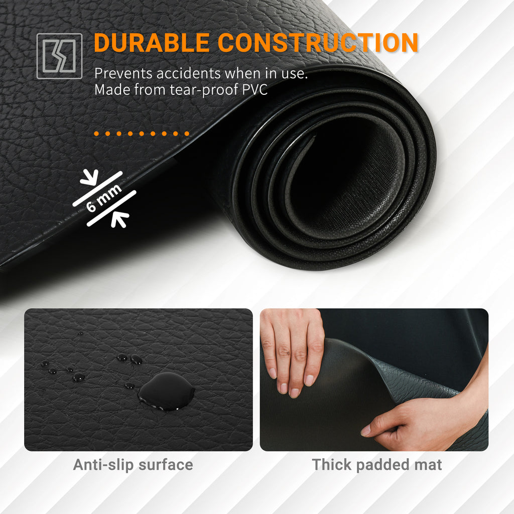 Multi-purpose Exercise Equipment Protection Mat Non-slip Floor Protector Gym Fitness Workout Training Mat 180 X 90cm