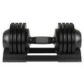 52 Lb Adjustable Steel And Plastic Dumbbells