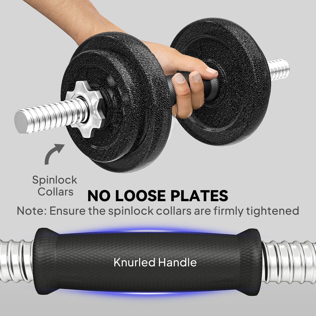SPORTNOW 2-in-1 Adjustable Dumbbells Set, 20kg Weights