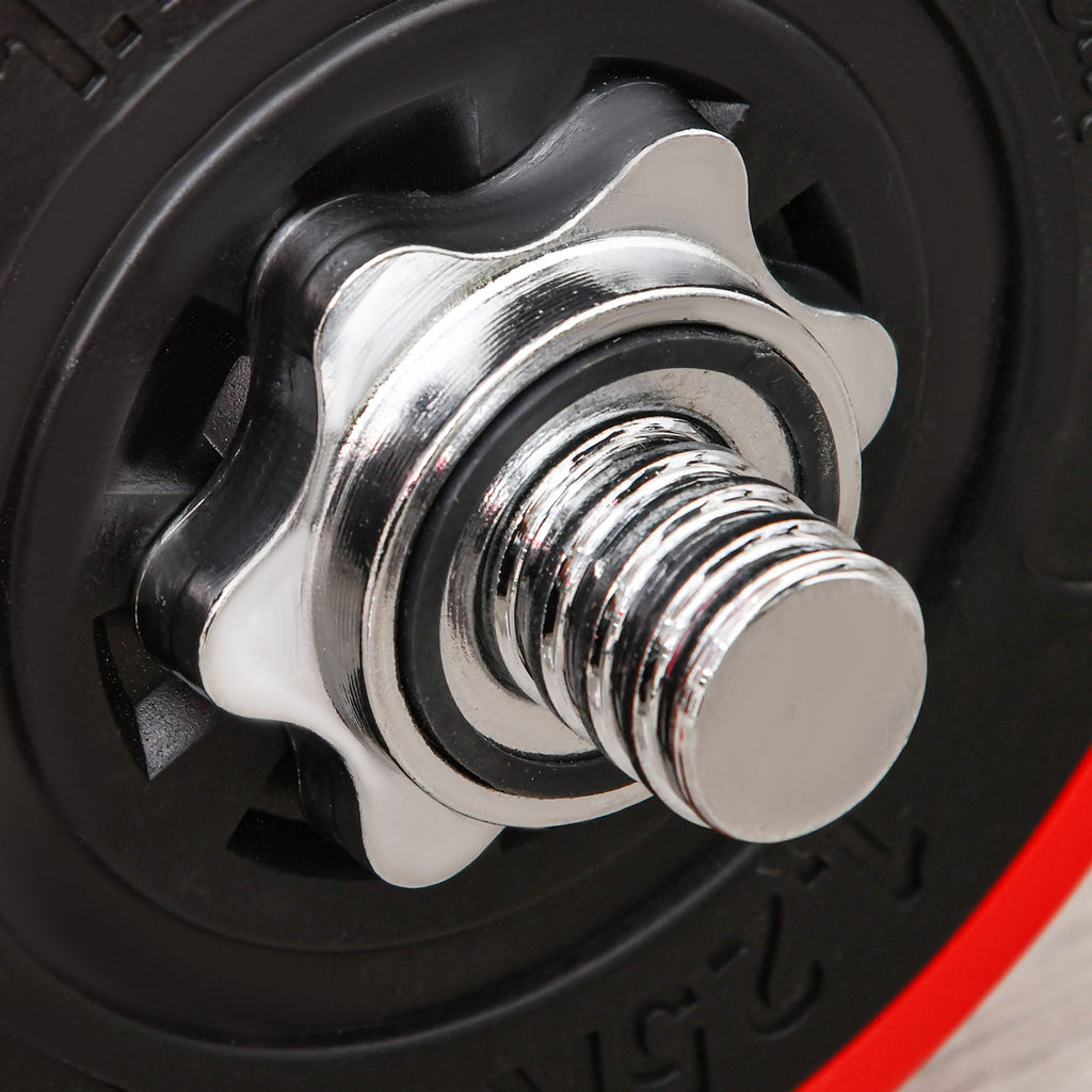 Adjustable Dumbbell Set, 66lbs Convertible to Barbell Weight Set