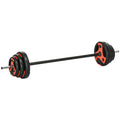 SPORTNOW 20kg Adjustable Barbell Weights Set For Home Gym, Strength Training